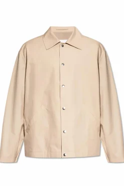 JIL SANDER beżowy Kurtka z logo