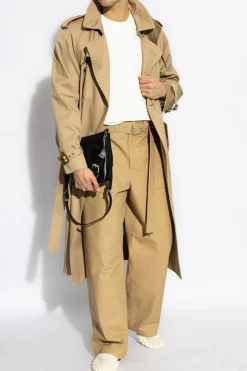 JIL SANDER+ beżowy Spodnie z logo