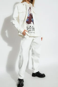 JIL SANDER+ BIAŁY Jeansowa koszula