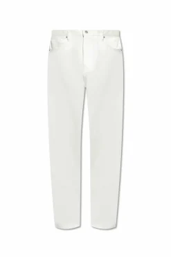 JIL SANDER BIAŁY Jeansy o luźnym kroju
