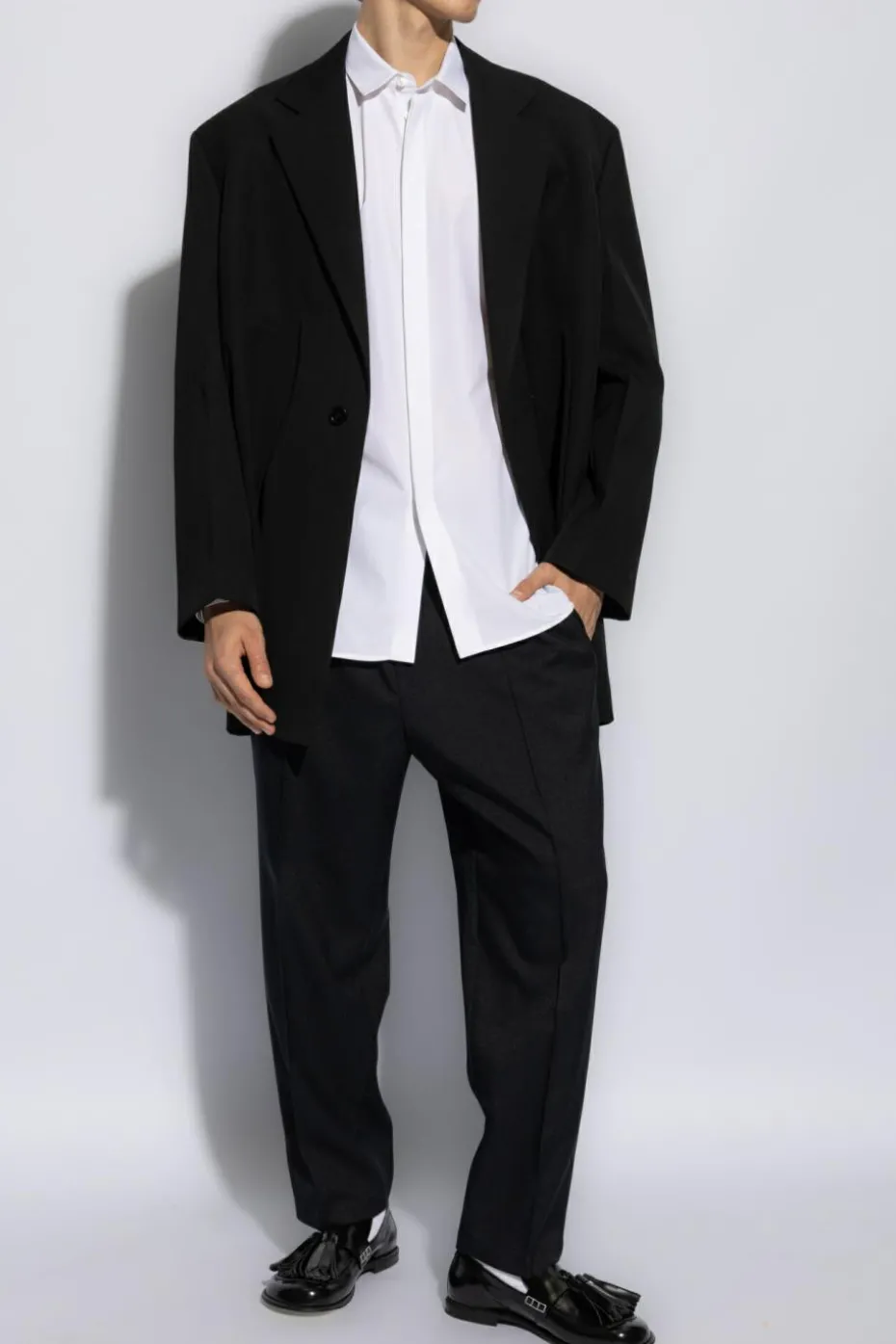 JIL SANDER BIAŁY Koszula z logo