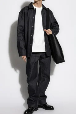 JIL SANDER BIAŁY T-shirt typu `oversize`