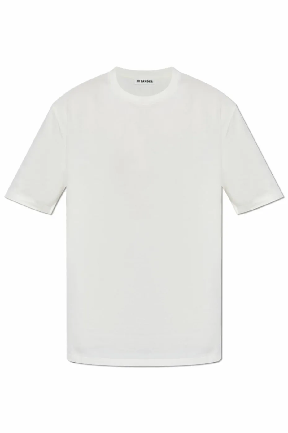 JIL SANDER BIAŁY T-shirt z logo