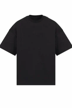 JIL SANDER CZARNY Bawełniany t-shirt