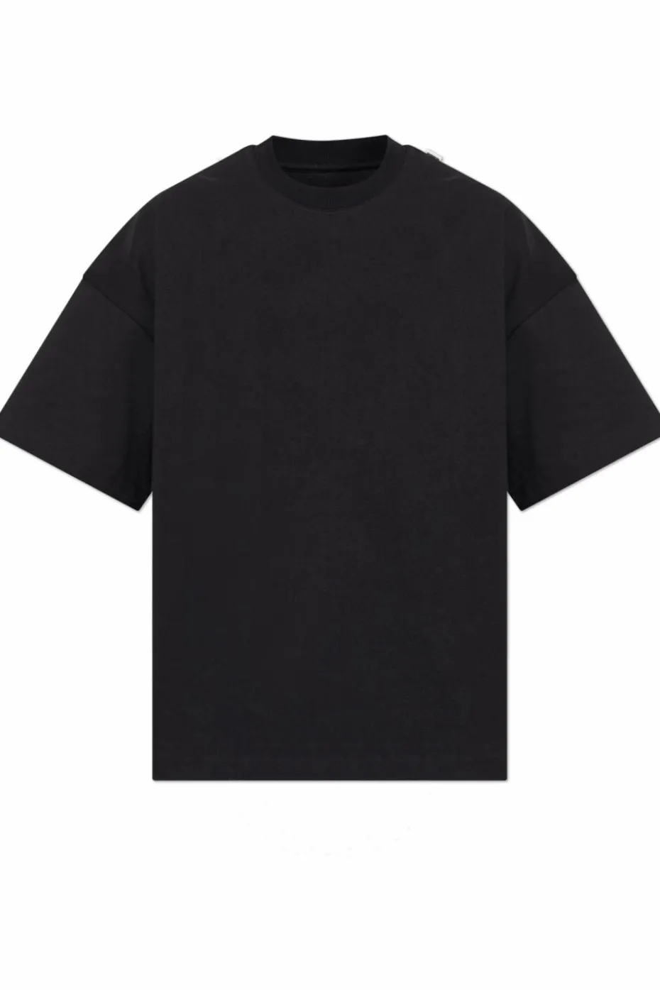 JIL SANDER CZARNY Bawełniany t-shirt
