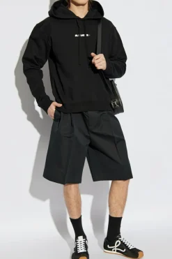 JIL SANDER+ CZARNY Bluza z kapturem