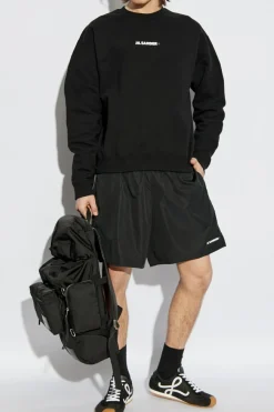 JIL SANDER+ CZARNY Bluza z logo