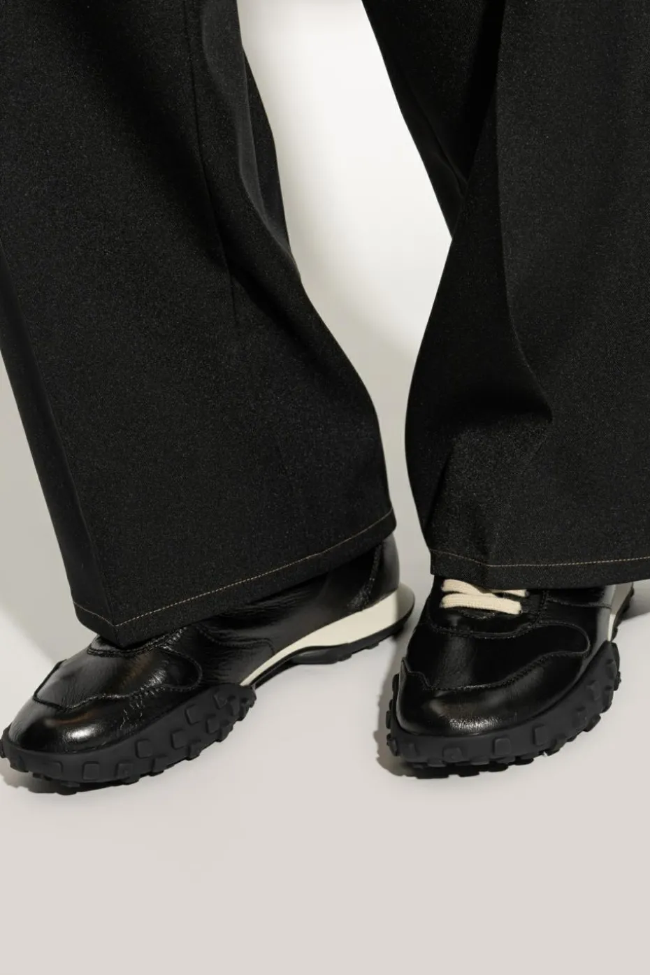 JIL SANDER CZARNY Buty sportowe