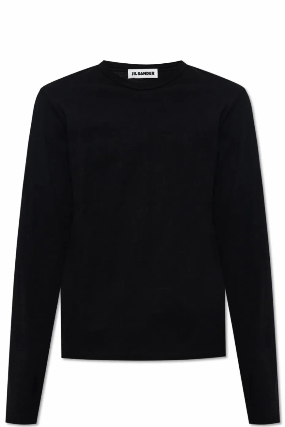 JIL SANDER CZARNY Dwuwarstwowy top