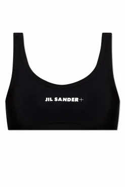 JIL SANDER+ CZARNY Góra od kostiumu kąpielowego