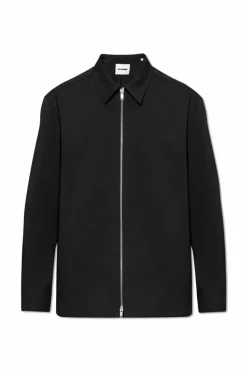 JIL SANDER CZARNY Koszula z zapięciem na zamek