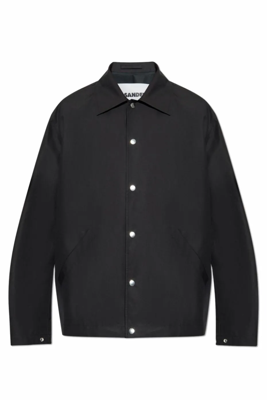 JIL SANDER CZARNY Kurtka z kołnierzem