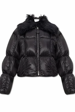 JIL SANDER CZARNY Kurtka puchowa