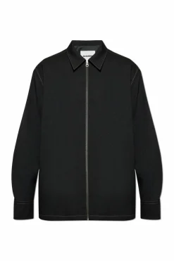 JIL SANDER CZARNY Kurtka o luźnym kroju