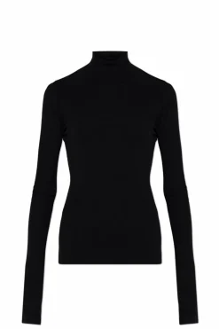 JIL SANDER+ CZARNY Podwójny sweter