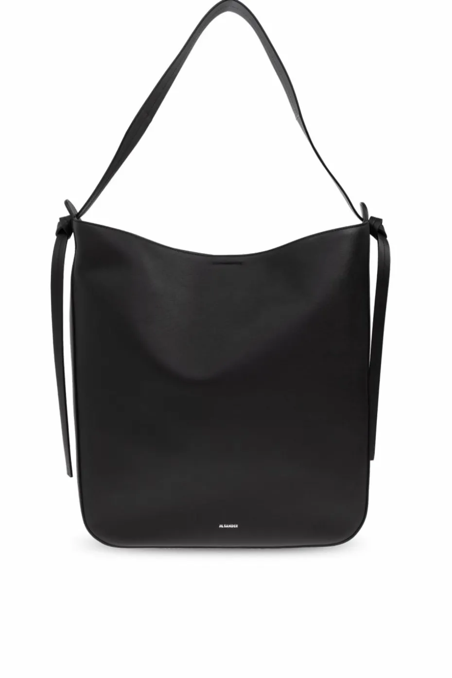 JIL SANDER CZARNY Skórzana torba