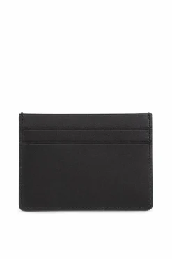JIL SANDER CZARNY Skórzane etui na karty