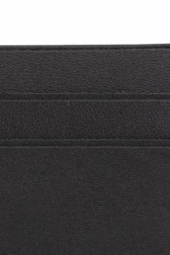 JIL SANDER CZARNY Skórzane etui na karty