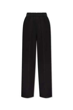 JIL SANDER CZARNY Spodnie w kant