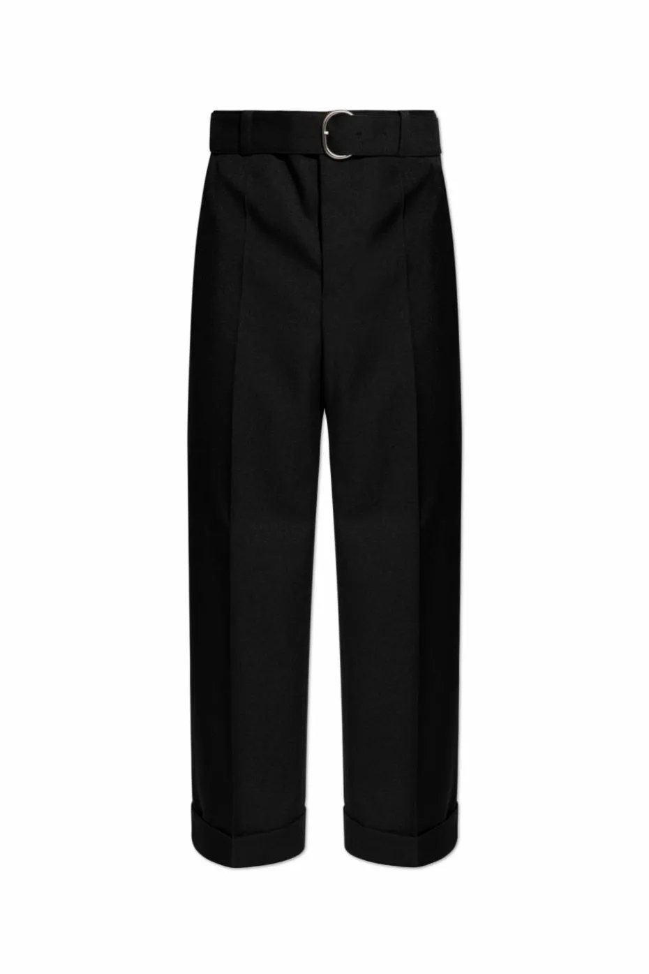 JIL SANDER CZARNY Spodnie w kant