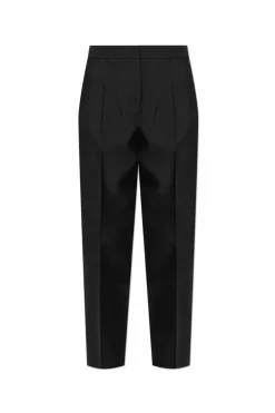 JIL SANDER CZARNY Spodnie w kant