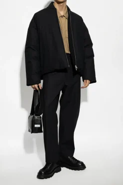 JIL SANDER+ CZARNY Spodnie z logo