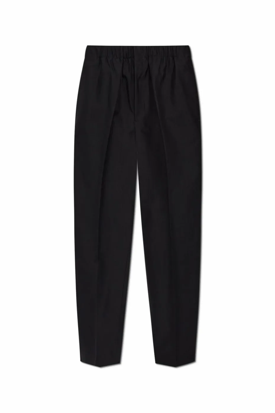JIL SANDER CZARNY Spodnie w kant