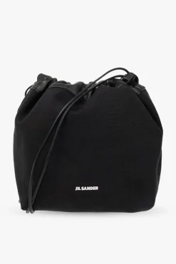 JIL SANDER CZARNY Torba ‘Dumpling’ typu ‘bucket’