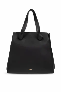 JIL SANDER CZARNY Torba ‘Knot Tote Medium’