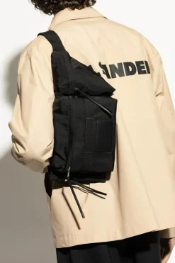 JIL SANDER+ CZARNY Torba na pas `Outdoor`
