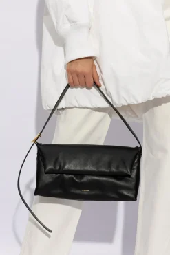 JIL SANDER CZARNY Torba na ramię ‘Origami’