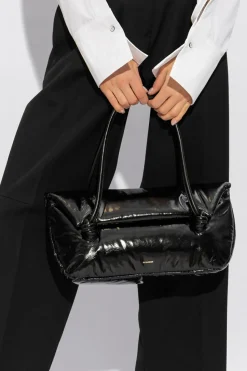 JIL SANDER CZARNY Torba na ramię ‘Knott Medium’