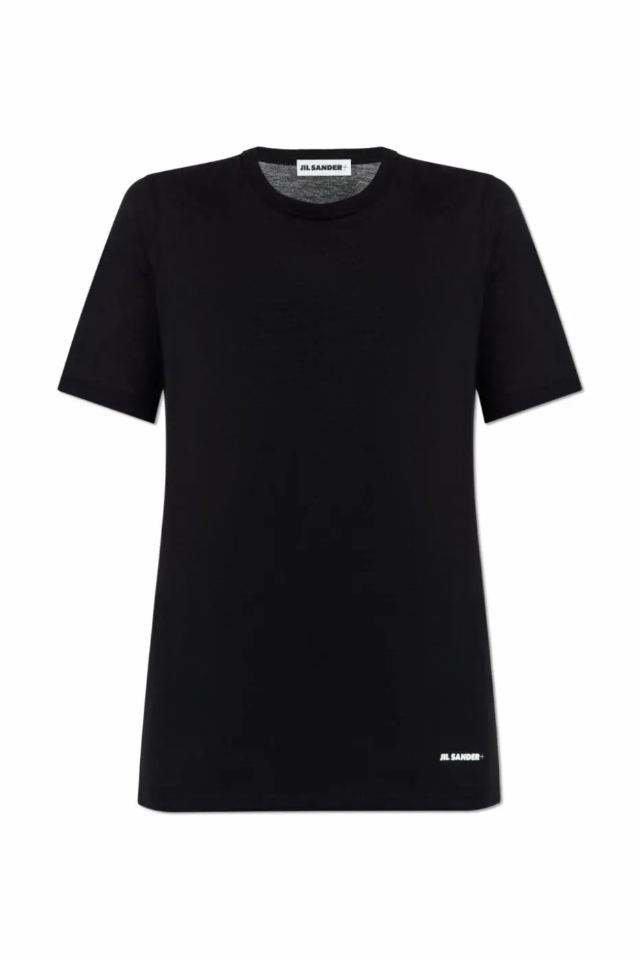 JIL SANDER+ CZARNY T-shirt z logo