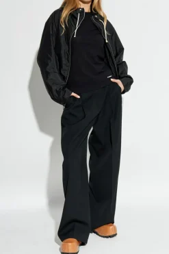JIL SANDER+ CZARNY T-shirt z logo