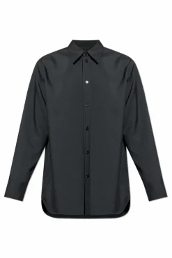 JIL SANDER CZARNY Wełniana koszula