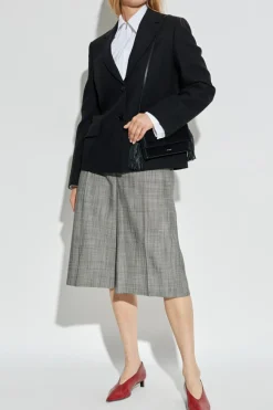 JIL SANDER CZARNY Wełniana marynarka