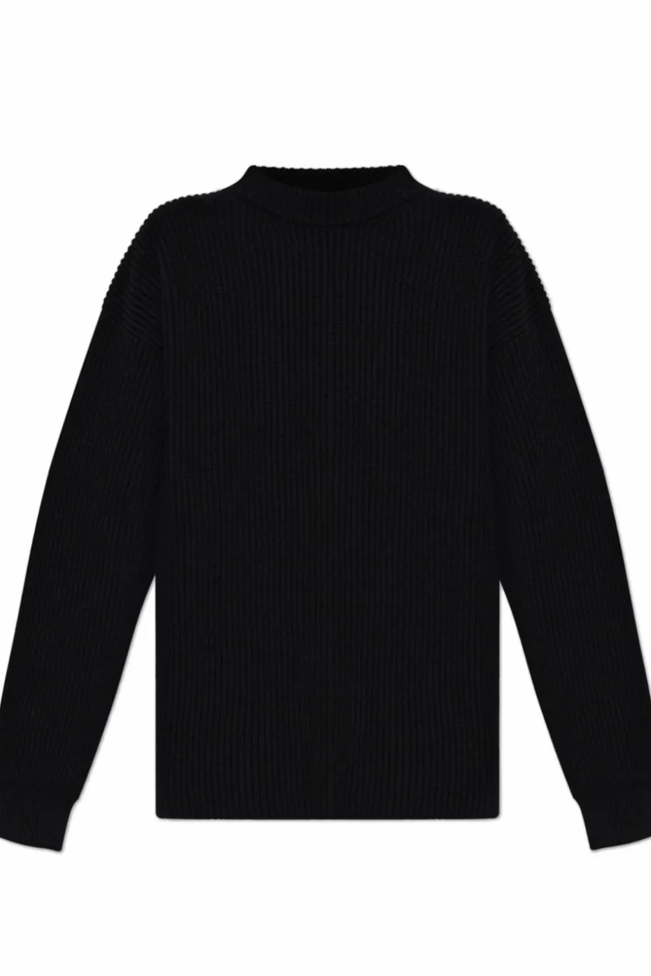 JIL SANDER CZARNY Wełniany sweter