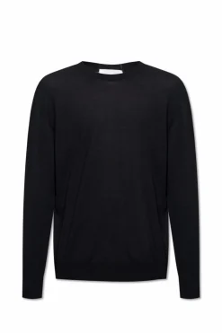 JIL SANDER CZARNY Wełniany sweter