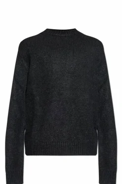 JIL SANDER+ CZARNY Wełniany sweter