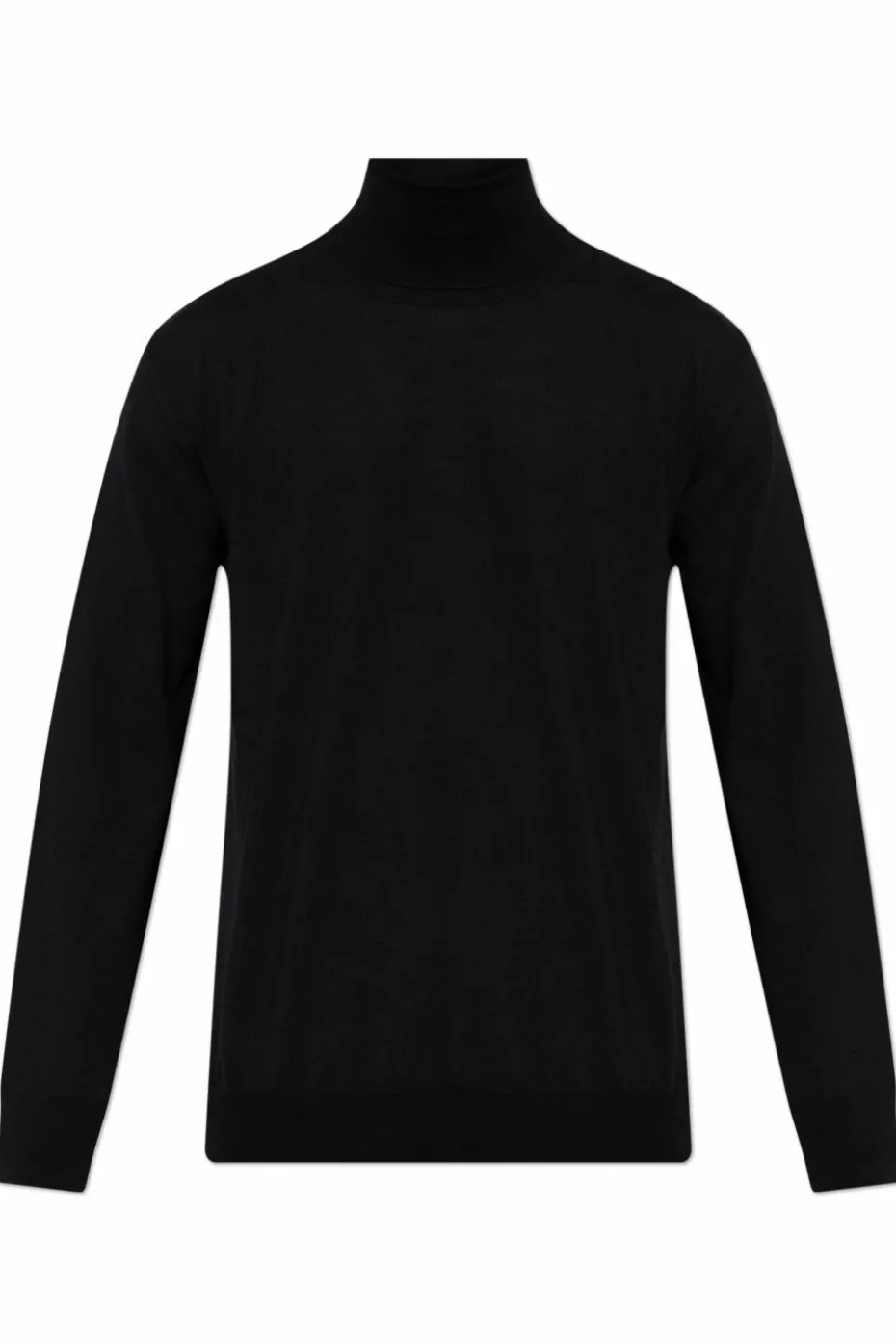JIL SANDER CZARNY Wełniany golf