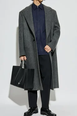 JIL SANDER GRANATOWY Klasyczna koszula