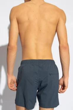 JIL SANDER+ GRANATOWY Szorty kąpielowe