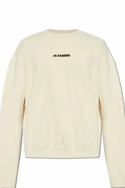JIL SANDER+ kremowy Bluza z logo