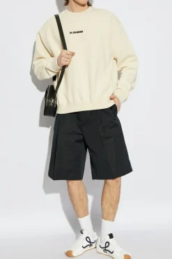 JIL SANDER+ kremowy Bluza z logo