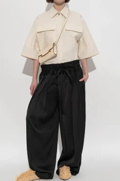 JIL SANDER+ kremowy Koszula z kieszeniami