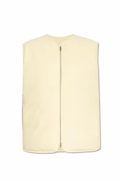 JIL SANDER+ kremowy Puchowa kamizelka