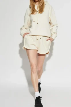 JIL SANDER+ kremowy Szorty z logo