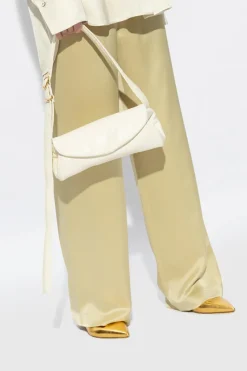 JIL SANDER kremowy Torba na ramię ‘Cannolo Small’