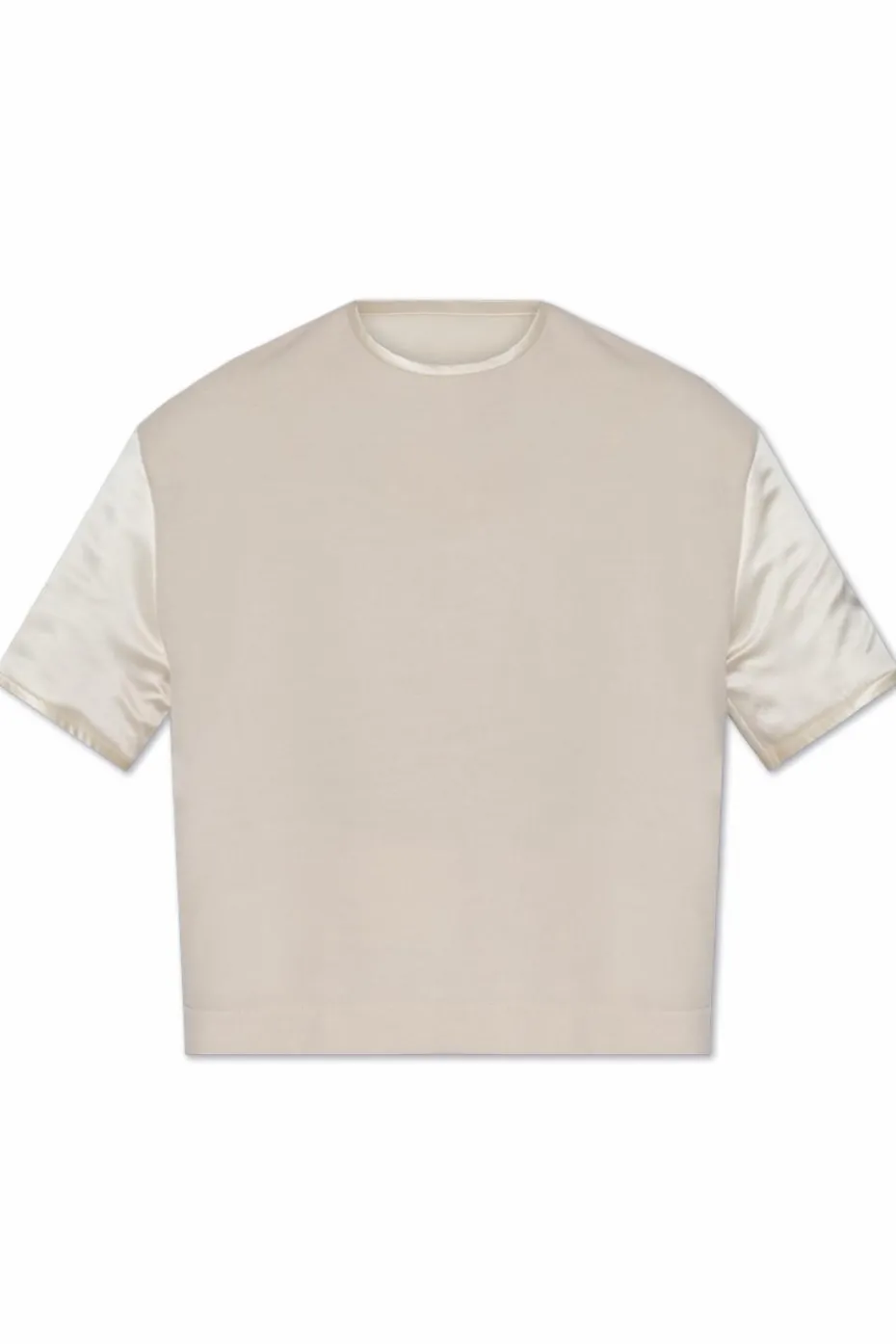 JIL SANDER+ kremowy Wełniany top