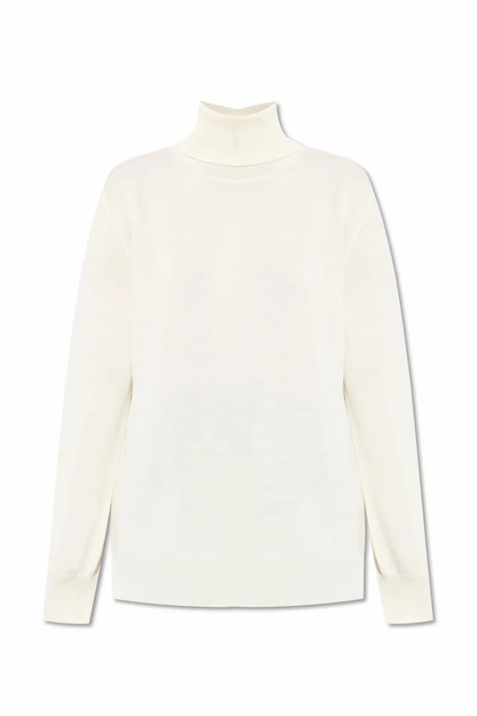 JIL SANDER kremowy Wełniany golf